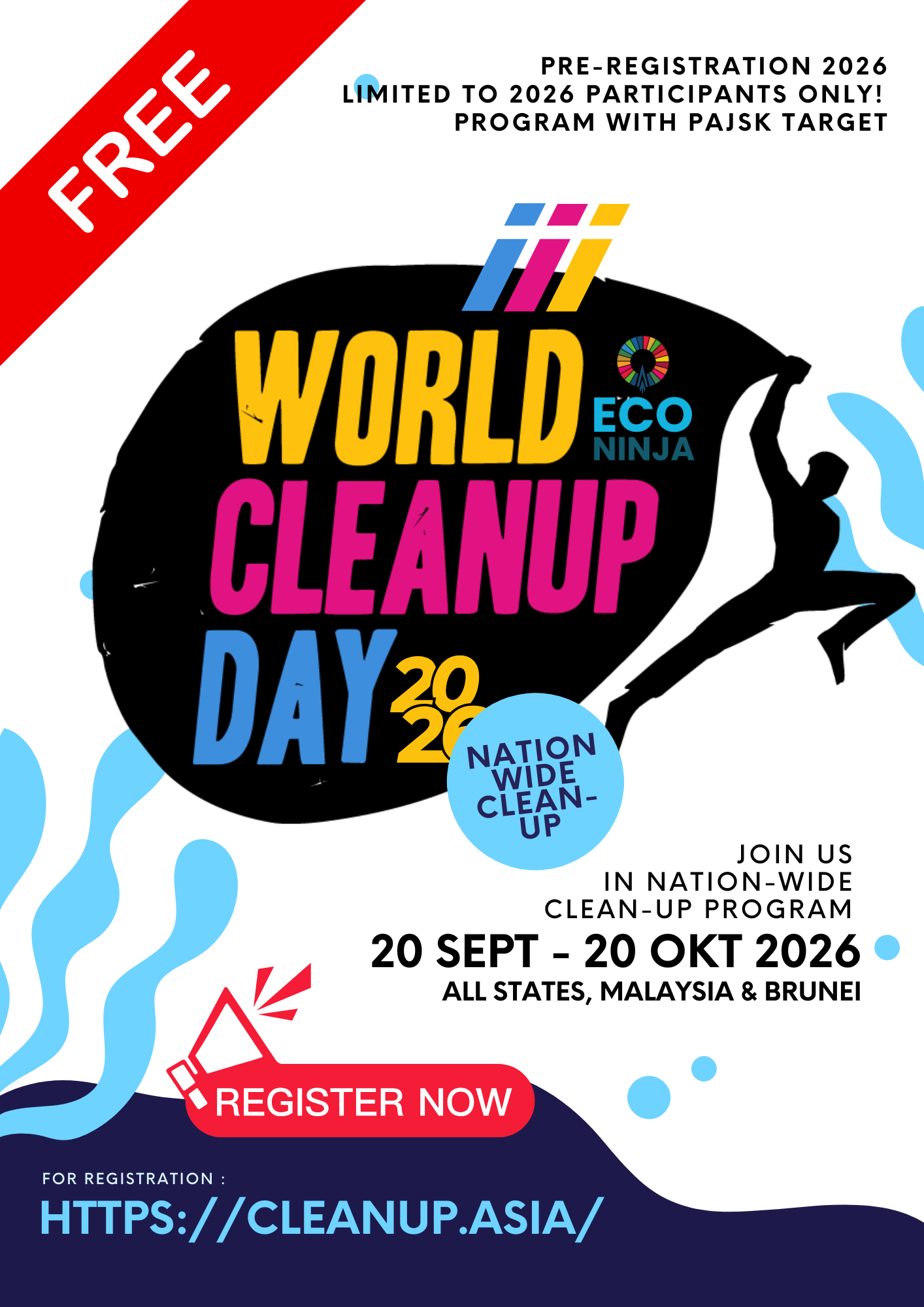 World Cleanup Day 2026 Malaysia — Official Poster